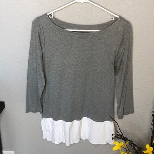 Loft Gray\White Top